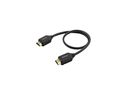 StarTech.com HDMM50CMP 4K HDMI Cable - 1.6 ft / 0.5m - Premium High Speed HDMI Cable w/ Ethernet - 4K 60Hz - HDMI 2.0 Cable - Short HDMI Cable