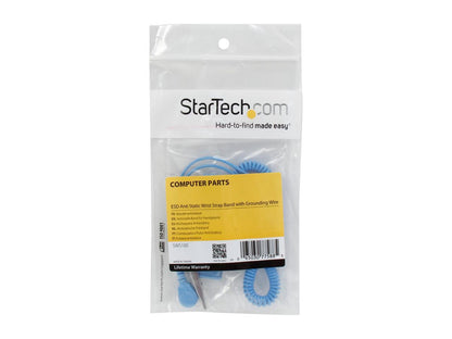 StarTech.com SWS100 ESD Anti Static Wrist Strap Band with Grounding Wire