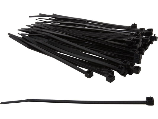 C2G/Cables To Go 43221 6 Inch Releasable/Reusable Black Cable Ties, 50 Pack