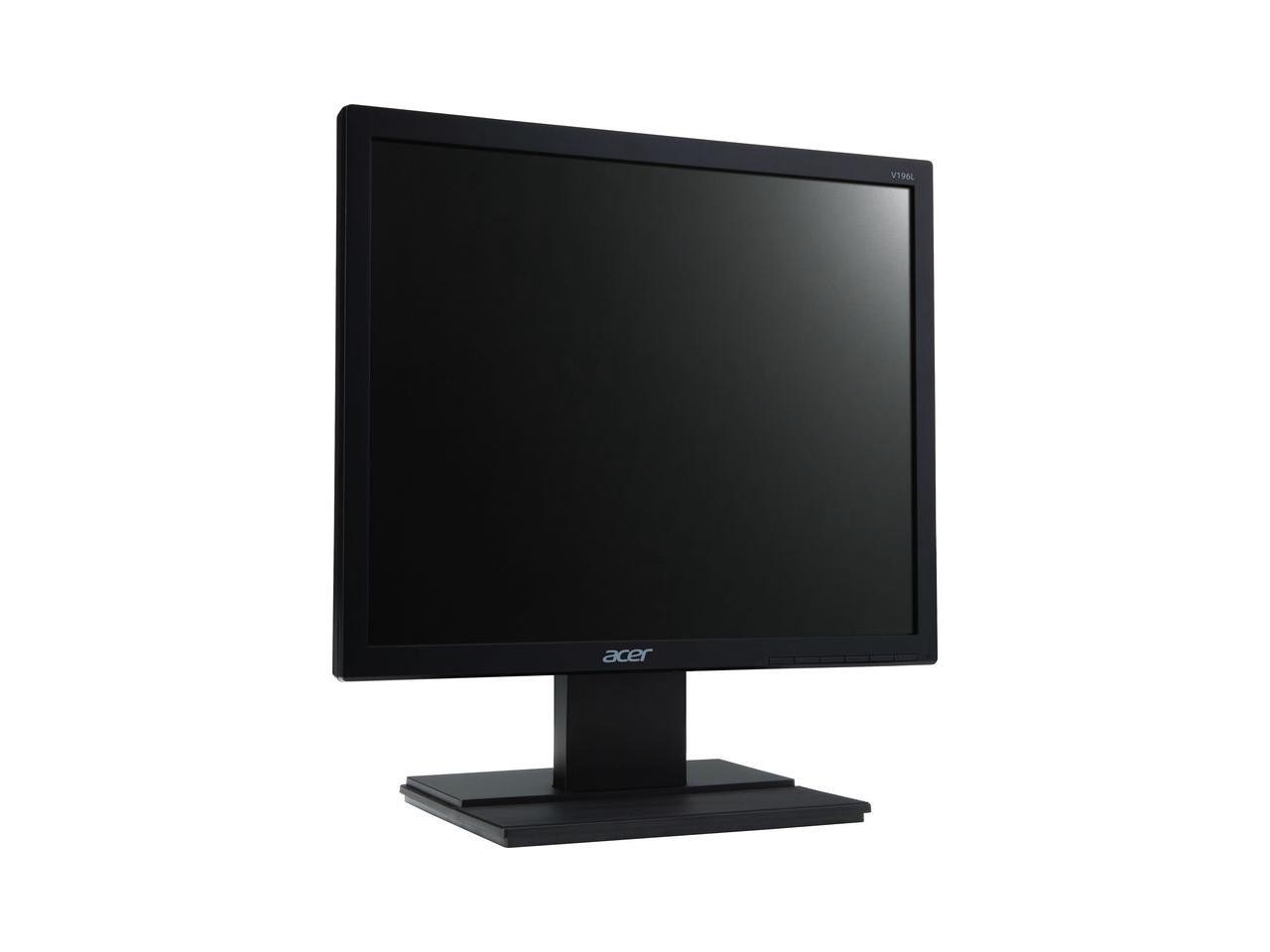 Acer V196L Bb 19" 1280 x 1024 SXGA Resolution 75Hz 5ms VGA 5:4 Aspect Ratio Acer eColor Technology EcoDisplay Backlit LED IPS Monitor