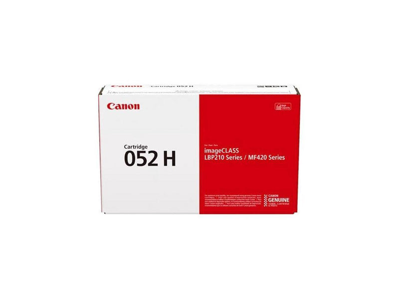 Canon 052H Original Toner Cartridge - Single Pack - Black - Laser - High Yield - 9200 Pages