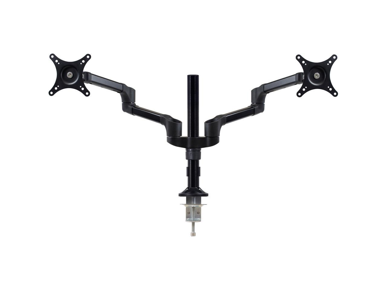 DoubleSight DS-232PS Black Dual Monitor Full Motion Flex Arm, Swing Style