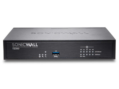 SonicWall TZ350 Network Security/Firewall Appliance - 5 Port - 10/100/1000Base-T - Gigabit Ethernet - Wireless LAN IEEE 802.11ac - DES, 3DES, MD5, SHA-1, AES (128-bit), AES (192-bit), AES (256-bit) -