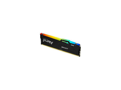 KINGSTON 16GB 5200MT/s DDR5 CL40 DIMM FURY Beast Black RGB for Game PC, Intel XMP