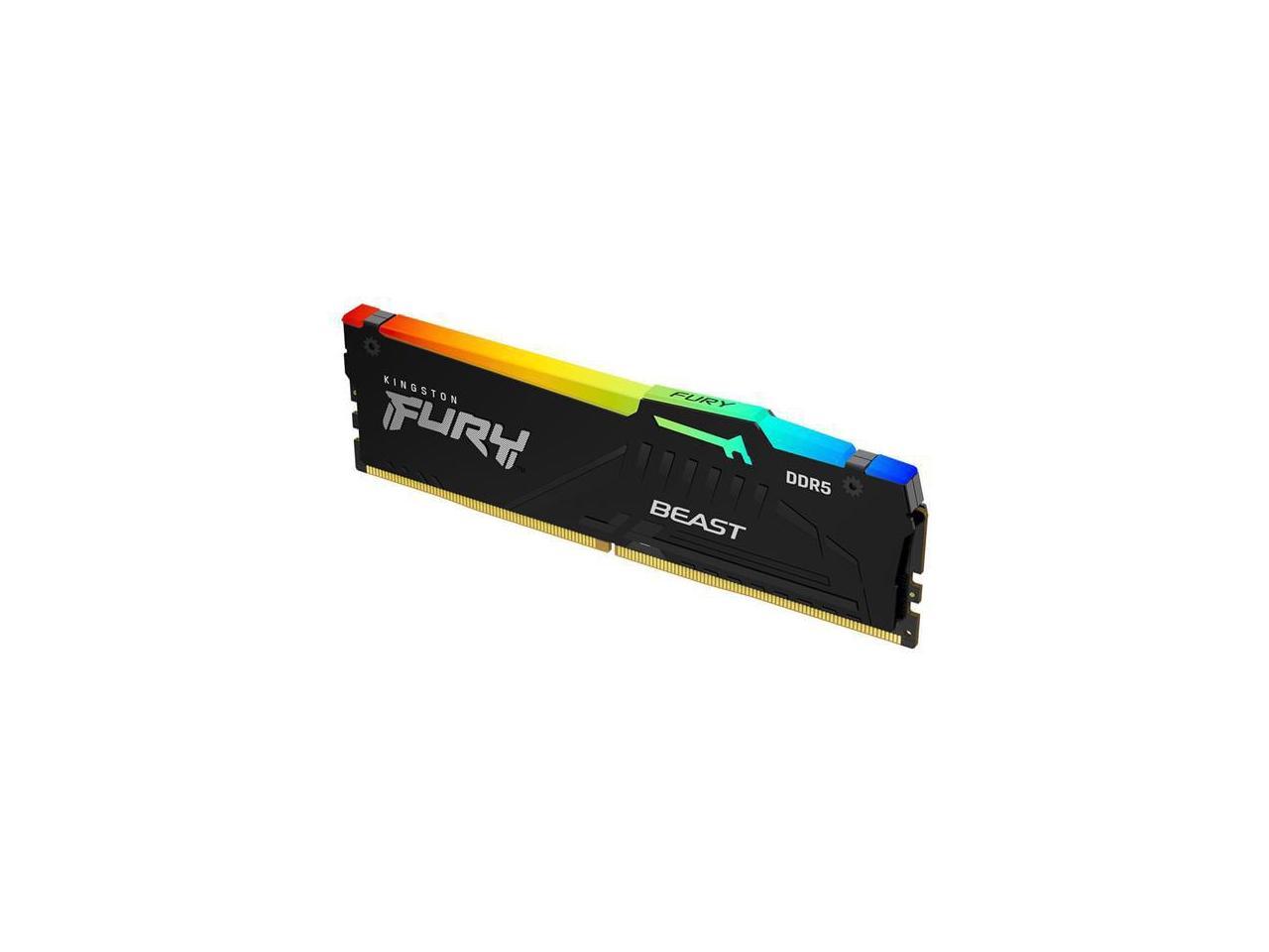 KINGSTON 16GB 6000MT/s DDR5 CL40 DIMM FURY Beast Black RGB