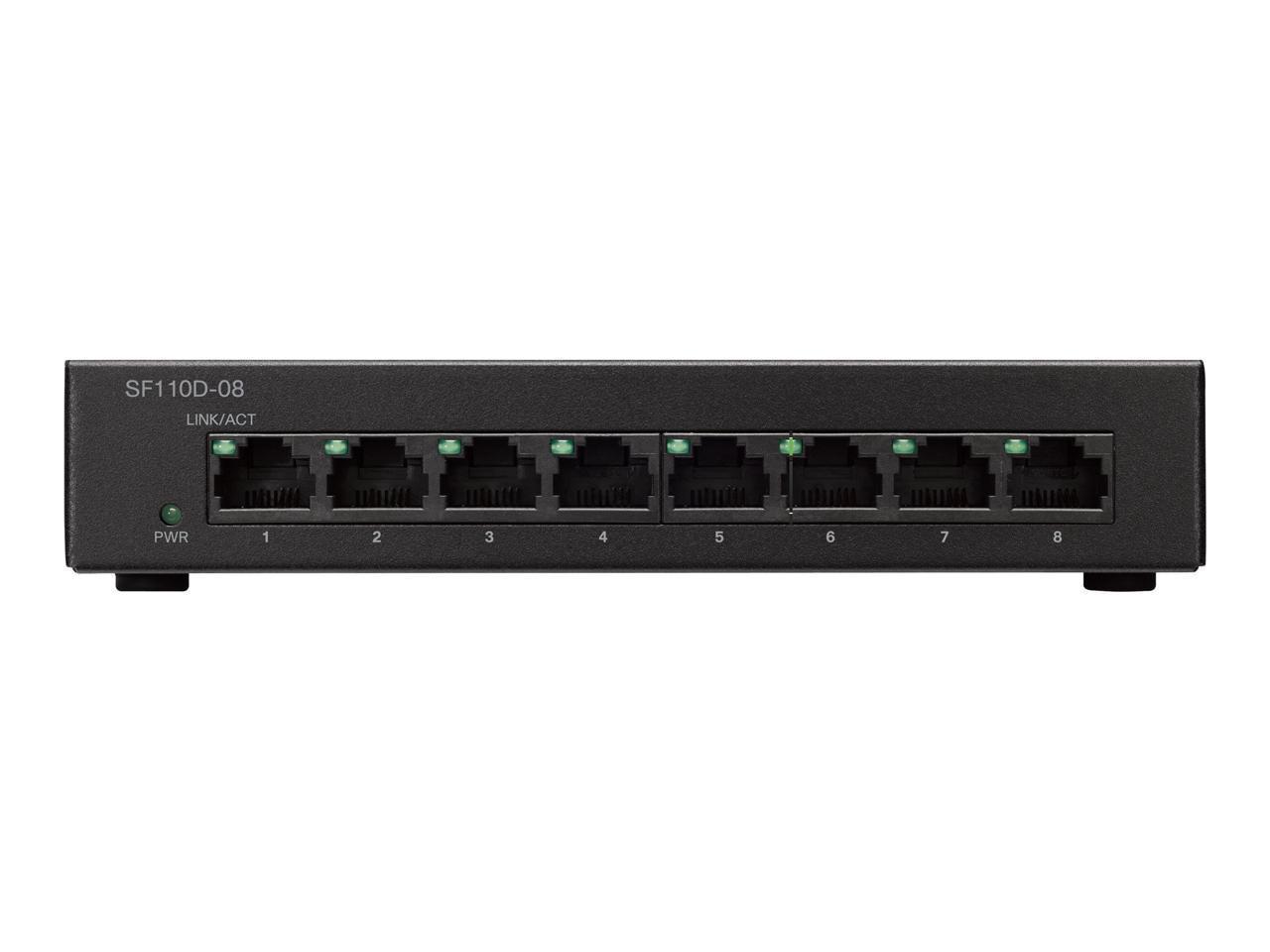 Cisco SF110D-08 Unmanaged Ethernet Switch