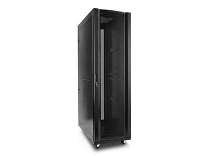 V7 RMEC42U-1N 42U Rack Mnt Cabinet Enclosure Frt-Rr Vent Encl Sides