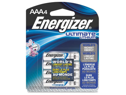 ENERGIZER-BATTERIES L92SBP-4 4PK ULTIMATE LITHIUM AAA