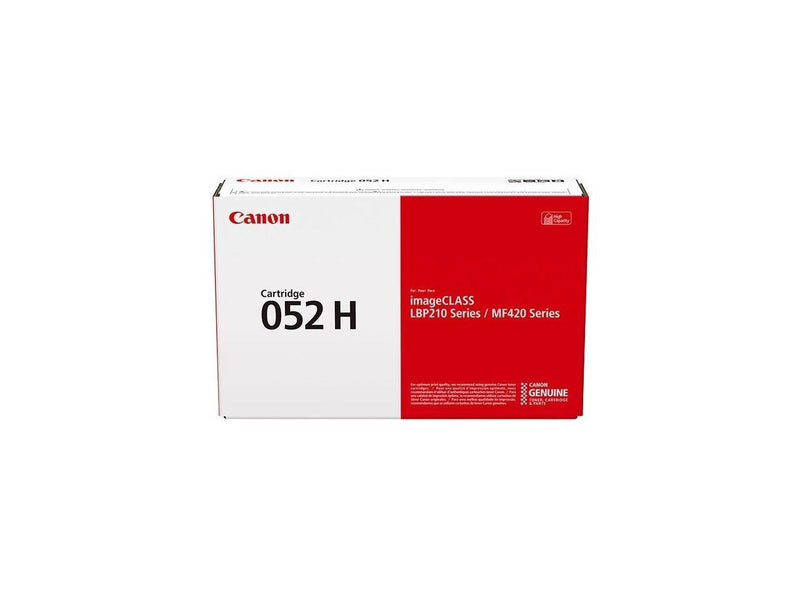 Canon 052H Original Toner Cartridge - Single Pack - Black - Laser - High Yield - 9200 Pages