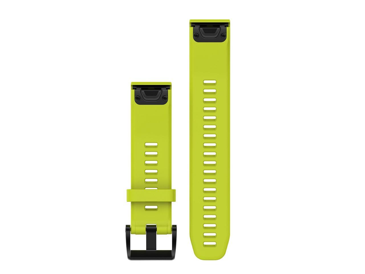 Garmin 010-12496-02 Fenix 5 Quick Fit 22mm Watch Band - Amp Yellow Silicone