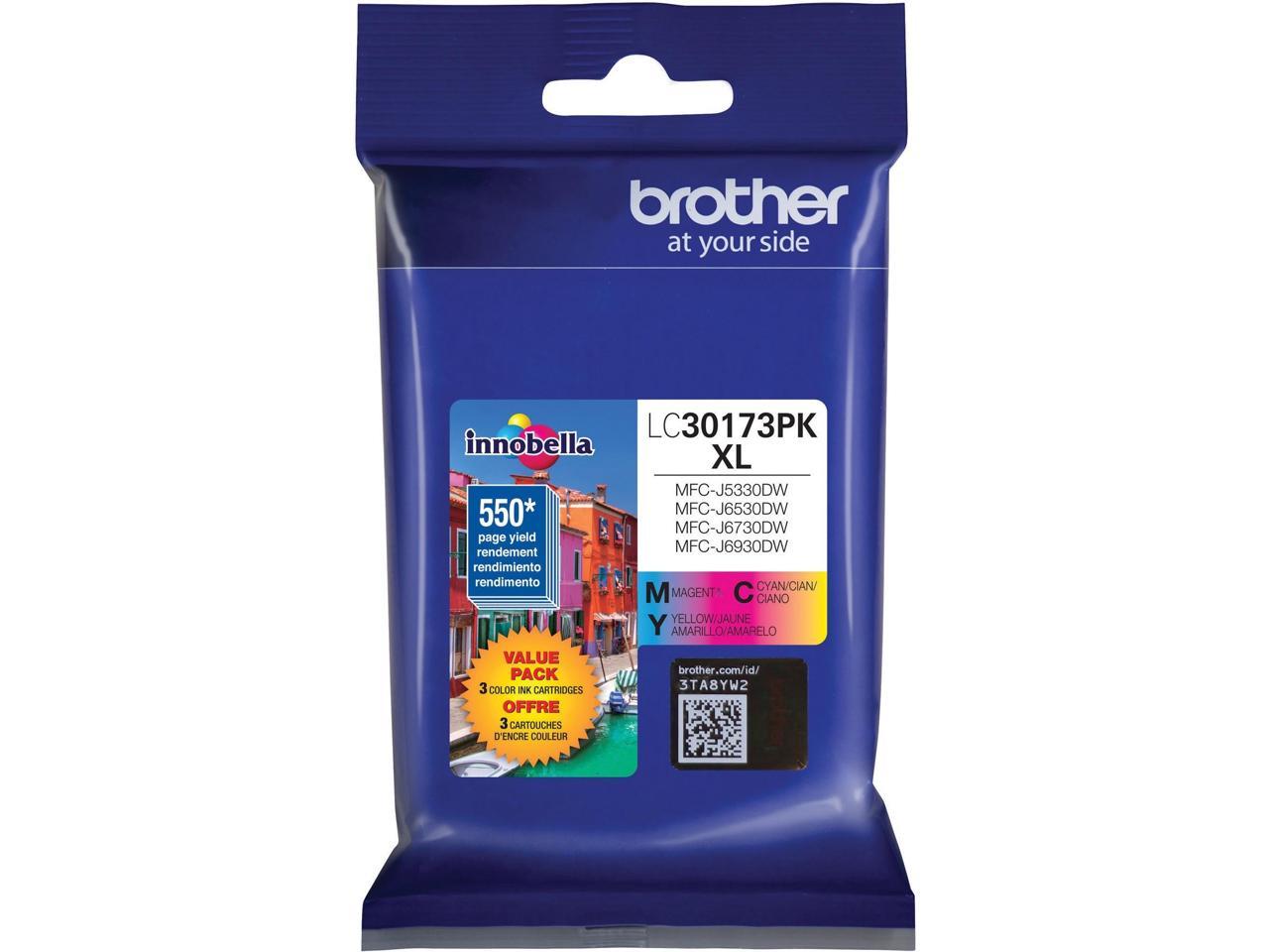 Brother LC30173PK High Yield Ink Cartridge - Combo Pack - Cyan/Magenta/Yellow
