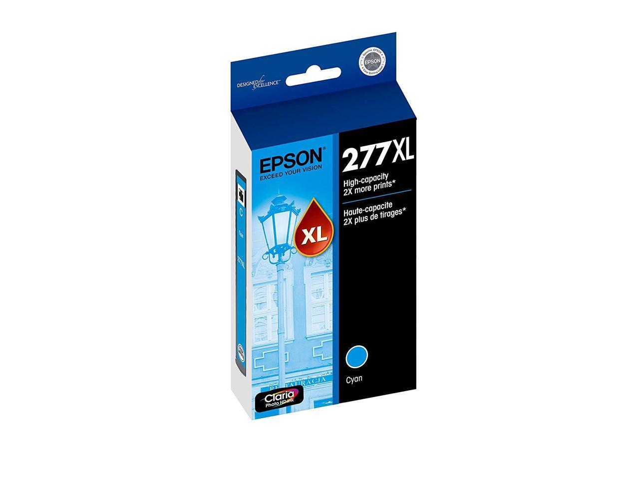 Epson T277XL220S Durabrite Ultra High-Capacity Ink Cartridge, Cyan - Extra Large