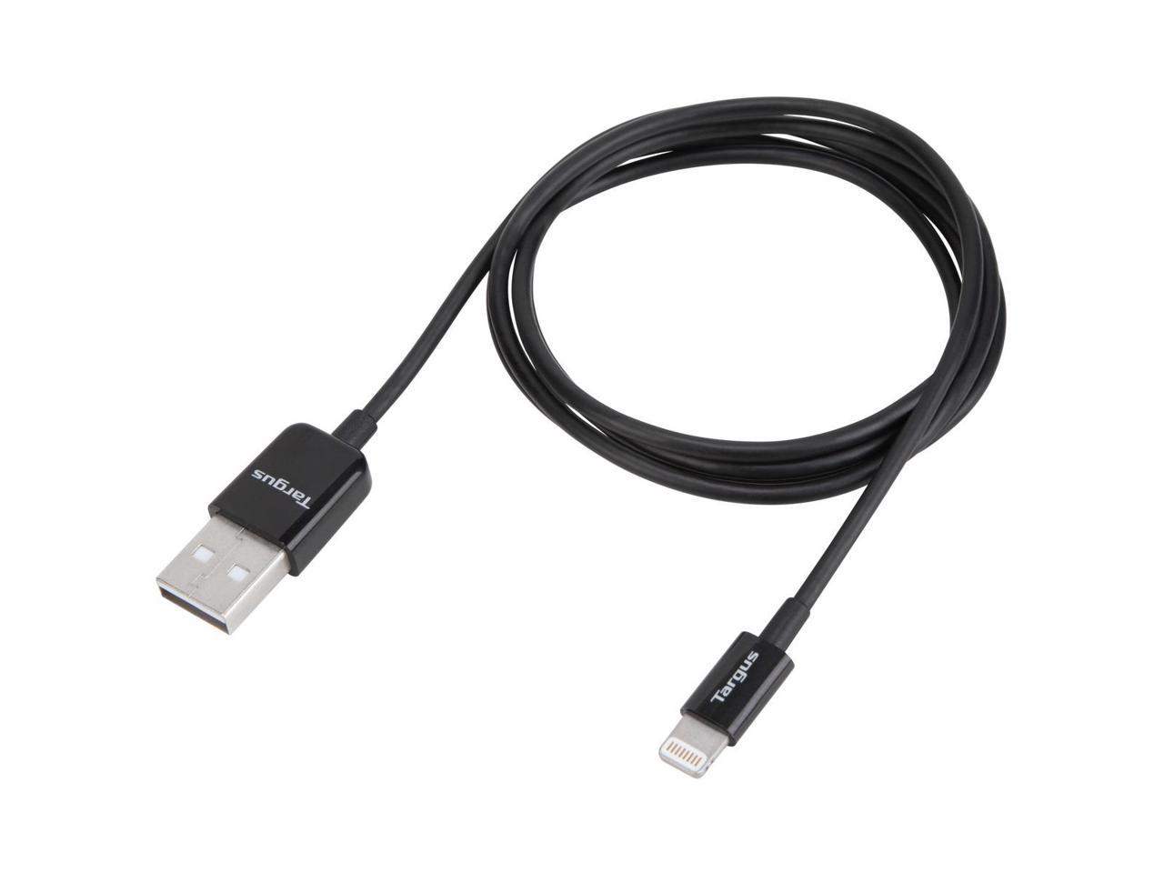 Targus Sync & Charge Lightning Cable for Compatible Apple Devices (Black) - 1 Meter - ACC961BT