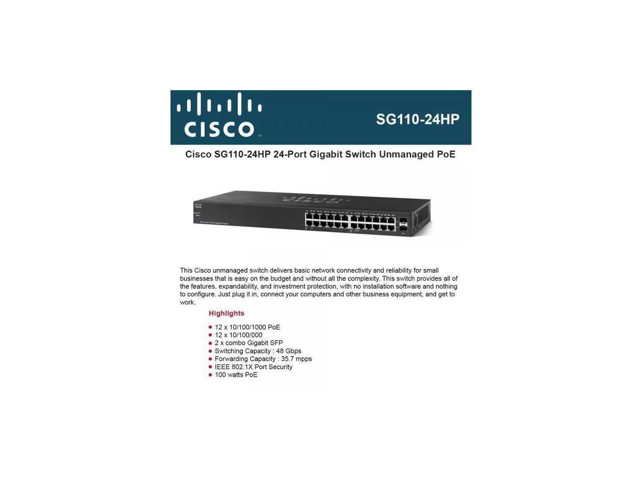 SG110-24HP 24-PORT POE GIGABIT