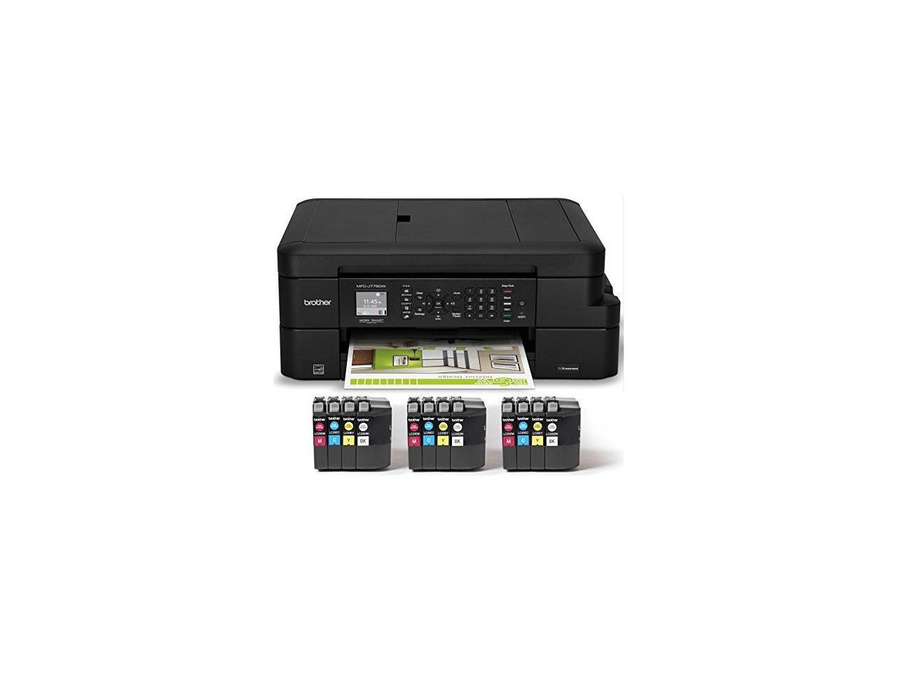 Brother MFC-J775DWXL Extended Print INKvestment All-in-One Color Inkjet Printer with Up to 2-Years of Ink In-box