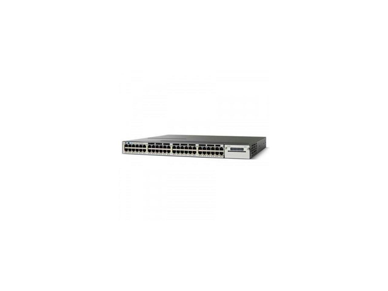 cisco catalyst wsc3750x48pfl 48 port ethernet switch with 740 watt poe