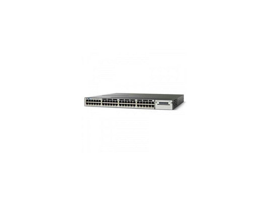 cisco catalyst wsc3750x48pfl 48 port ethernet switch with 740 watt poe