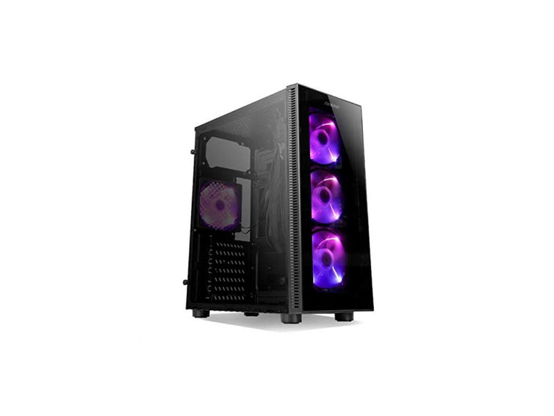Antec NX Series NX210, Mid-Tower ATX Gaming Case, Tempered Glass Front & Side Panels, 4 x 120 mm ARGB Fans Included
