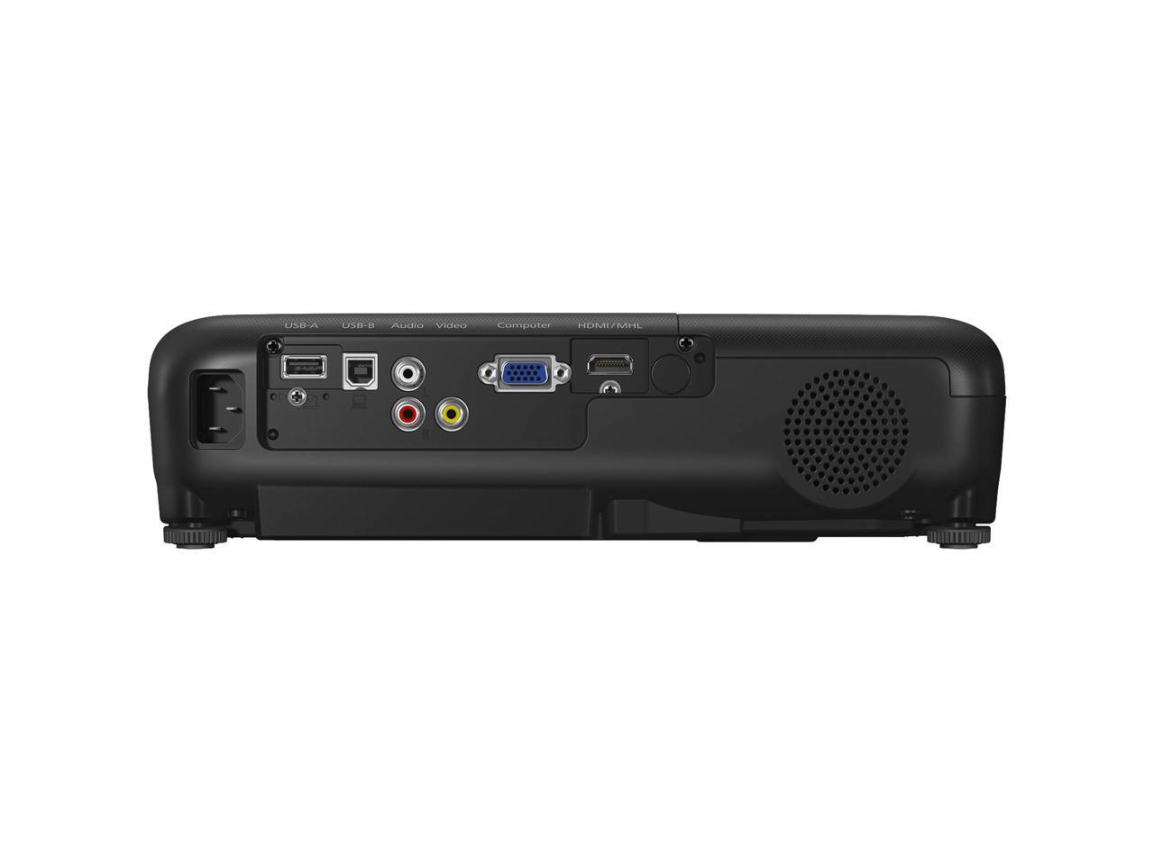 Epson PowerLite 1266 Wireless WXGA 3LCS Portable Projector 3600 lumens, V11H845120