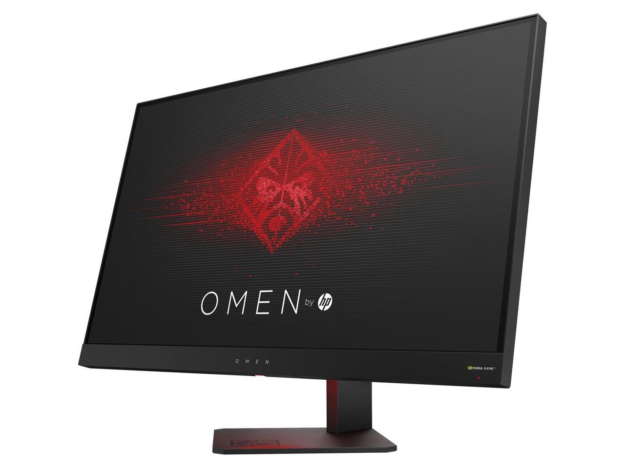 HP Omen 27" Gaming Monitor Black, 165Hz 1ms, G-sync, TN Panel, Height Adjustable, HDMI/Display Port/USB 3.0 x 2