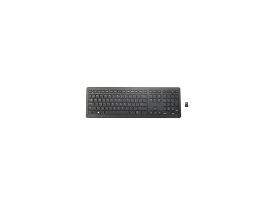 HP Collaboration - Keyboard - wireless - 2.4 GHz - US - black Wireless Keyboard