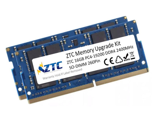 ZTC 16GB PC4-19200 DDR4 2400MHz SO-DIMM 260Pin CL17 Memory Upgrade for Mid 2017 iMac 27" w/Retina 5K Models and PCs which utilize