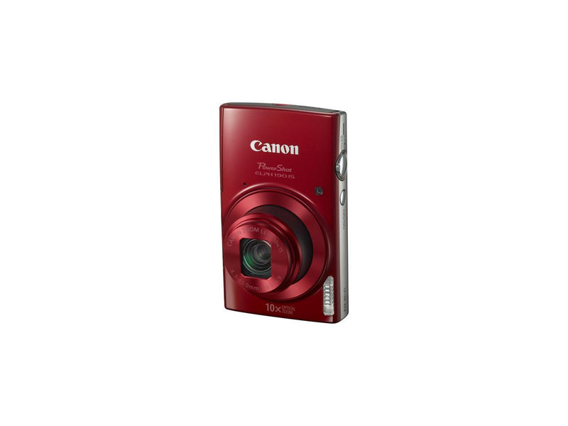 Canon PowerShot 190 IS 20 Megapixel Compact Camera - Red