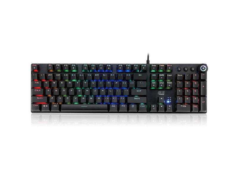 NEW Adesso 650EB AKB-650EB RGB Programmable Mechanical Gaming Keyboard with