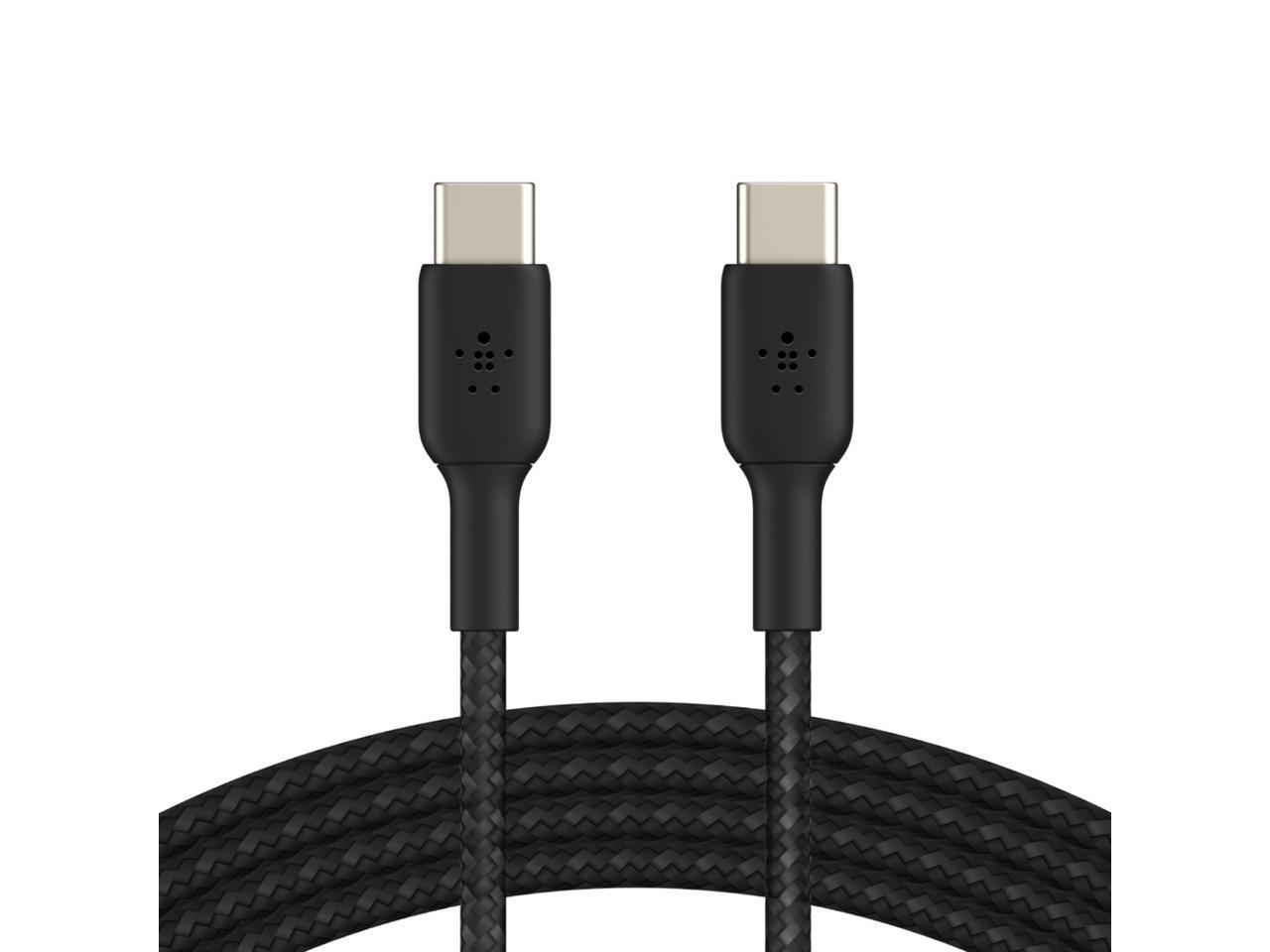 Belkin CAB004bt1MBK 3.3 ft. Black Boost Charge Braided USB-C to USB-C Cable