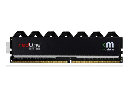 Mushkin 32GB(2x16GB) Redline DDR4 (PC4-32000) 4000MHz CL-18 – 288-pin 1.35V – Non-ECC – Dual-Channel – FrostByte Black Heatsink –Desktop Memory Model MRC4U400JNNM16GX2