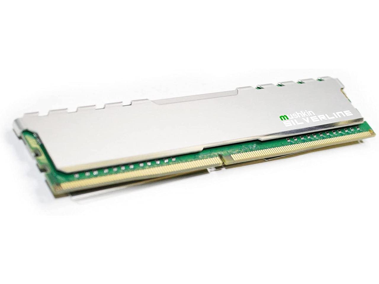Mushkin 32GB(1X32GB) Silverline DDR4 PC4-3200 3200MHz UDIMM 22-22-22-52 Desktop Memory Model MSL4U320NF32G
