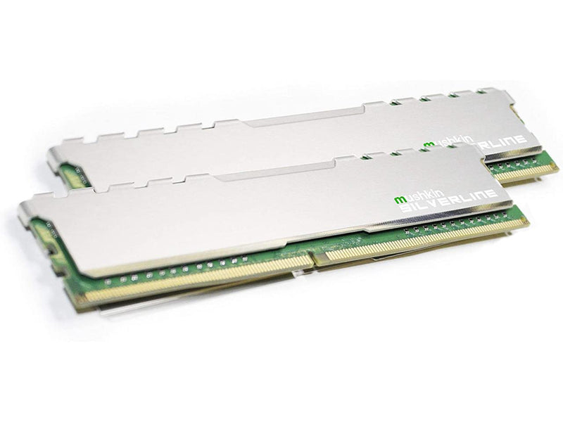 Mushkin 64GB(2x32GB) SILVERLINE DDR4 (PC4-21300) 2666MHz CL-19 – 288-pin 1.2V RAM – Non-ECC – Dual-Channel – Stiletto V2 Silver Heatsink – Desktop Memory Model MSL4U266KF32GX2