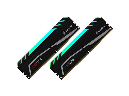 Mushkin 64GB(2x32GB) Redline Lumina DDR4 (PC4-24000) 3000MHz CL-16 – 288-pin 1.35V XMP Ready – LED Heatsink – Desktop Memory Model MLA4C300GJJM32GX2