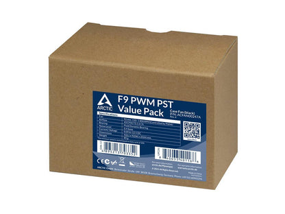 ARCTIC 92 mm F9 PWM PST Value Pack 5 Pack Black Model ACFAN00247A