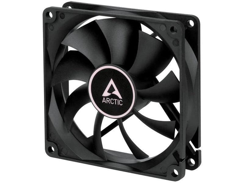 ARCTIC 92 mm F9 Silent Case Fan Very quiet motor Computer Almost inaudible Push- or Pull Configuration Black Model ACFAN00211A