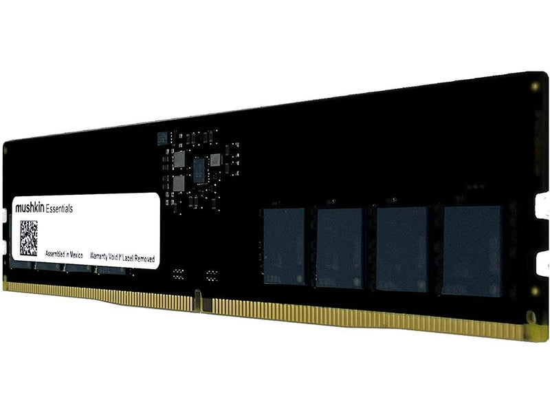Mushkin Essentials DDR5 Desktop DRAM 16GB UDIMM Memory Kit 4800MHz (PC5-38400) CL-40 288-pin 1.2VPC RAM Model MES5U480FD16G