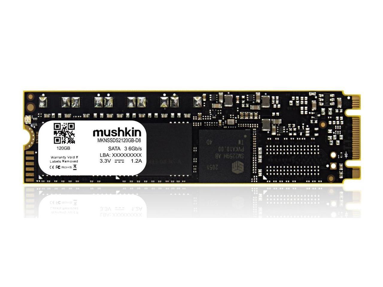 Mushkin Enhanced -120GB Solid State Drive - Source 2 - M.2 -3D- SATA-III 6Gb/s - Model -MKNSSDS2120GB-D8
