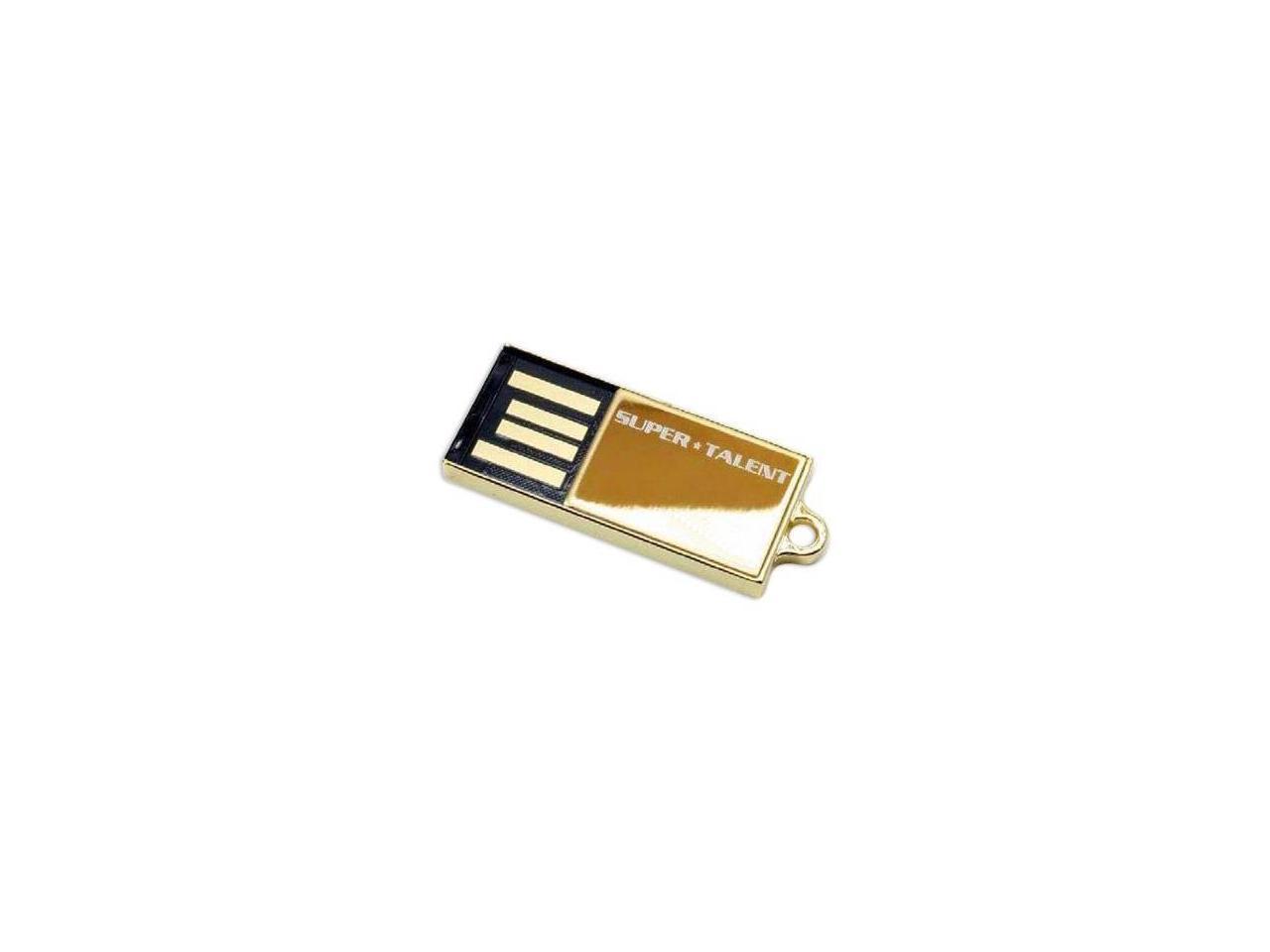 SuperTalent 32GB Pico-C Gold USB Flash Drive. Shock and water resistant. 200X Read Write speed. Model STU32GPCG