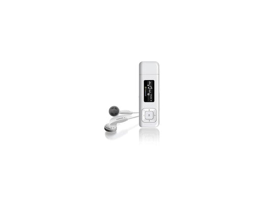 8GB Transcend USB Digital MP3 Music Player, FM Radio and a Voice Recorder MP330 (White) Model TS8GMP330W