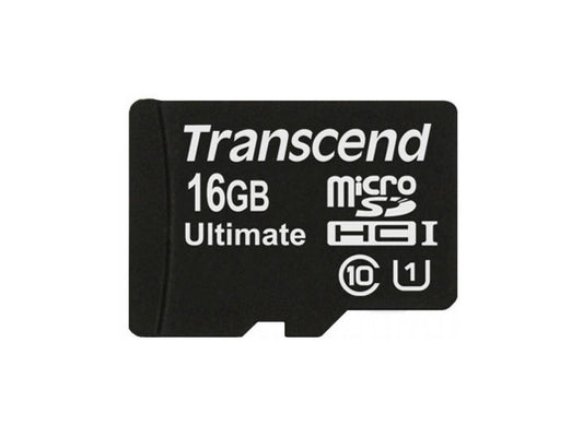 Transcend 16GB Ultimate Micro SDHC Class 10 UHS-I 90MB\Sec Memory Card Model TS16GUSDHC10U1