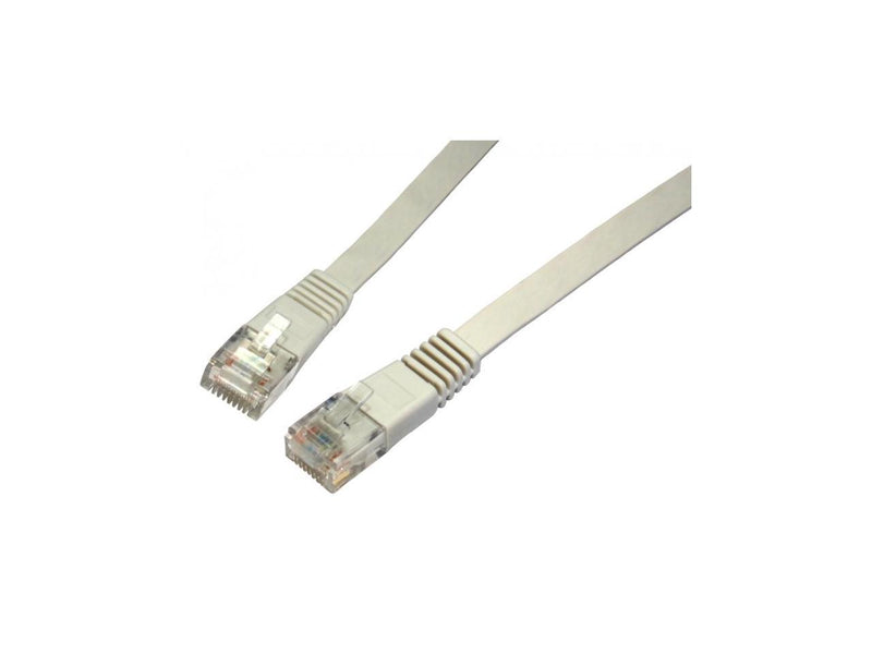 NEON Network Cable Patch Cord CAT6 RJ45 UTP Flat 15ft. Grey Model SX499B