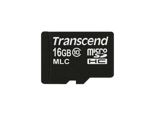 Transcend 16GB MicroSDHC Class 10 Memory Card Model TS16GUSDC10M