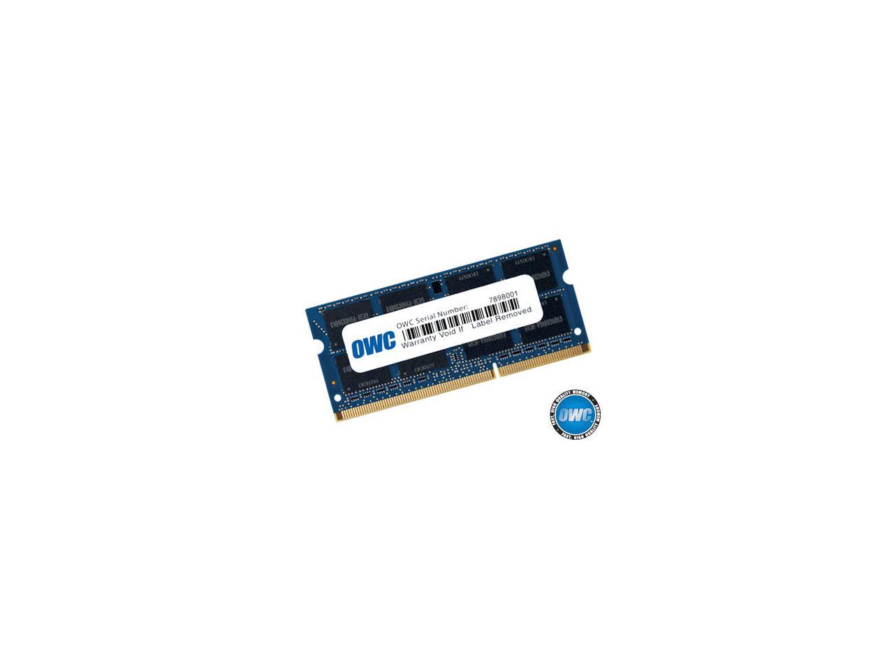 OWC 8GB PC3-12800 DDR3L 1600MHz SODIMM 204 Pin Memory Upgrade Module for 2012 MacBook Pro models . Model OWC1600DDR3S8GB