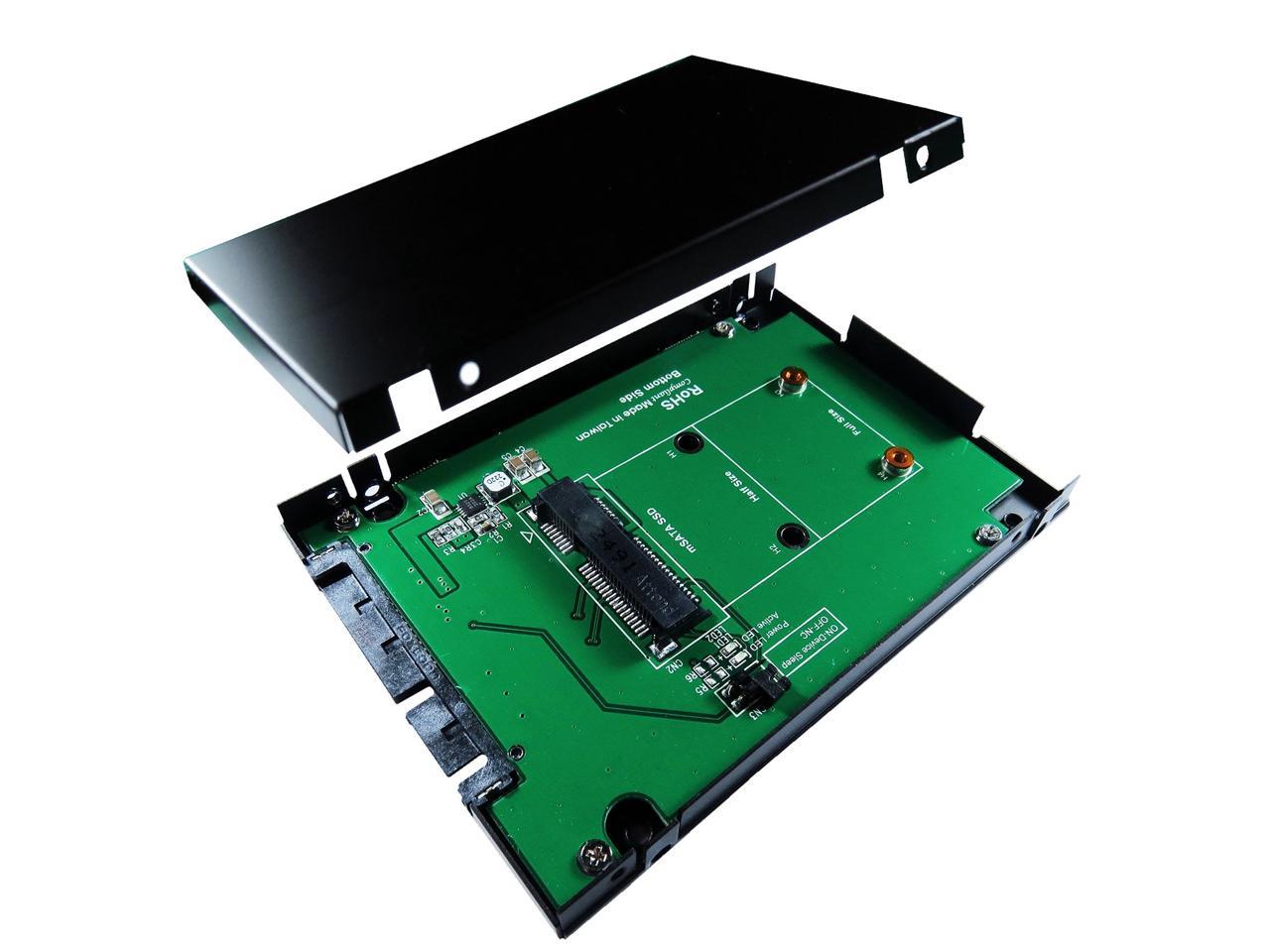 ZTC Sky 2.5" Enclosure mSATA SSD (Half or Full Size) to SATA III Board Adapter. 520MB/s 6.0GB/s. Model ZTC-EN007