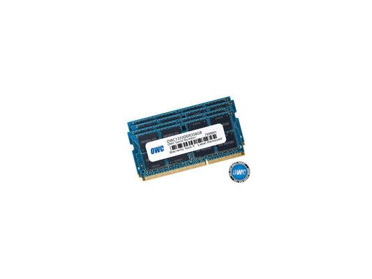 OWC 32GB ( 4x8GB ) PC3-10600 DDR3 1333MHz SODIMM 204 Pin Memory Upgrade kit For Mid 2010/2011 27" iMac Core i5 and Core i7 models & Mid 2011 21.5" iMac models. Model OWC1333DDR3S32S