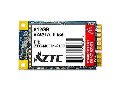 ZTC 512GB Bulwark V2 mSATA 6G 50mm Enhanced SSD Solid State Drive Model ZTC-MS001-512G