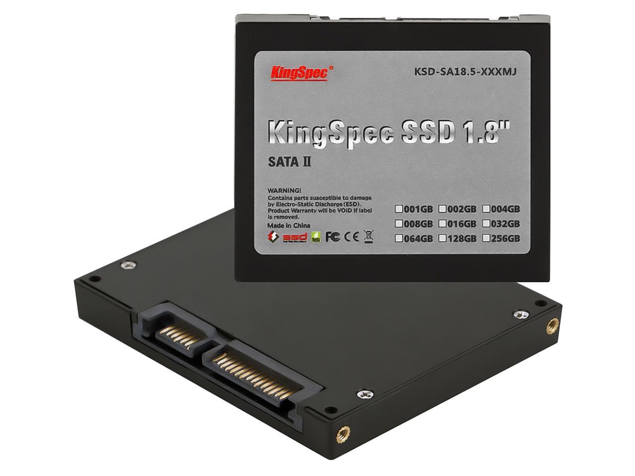 KingSpec 128GB 1.8-inch SATA III 6Gbps SSD JMicron JMF608 Controller Solid State Disk Model ACJC2M128S18