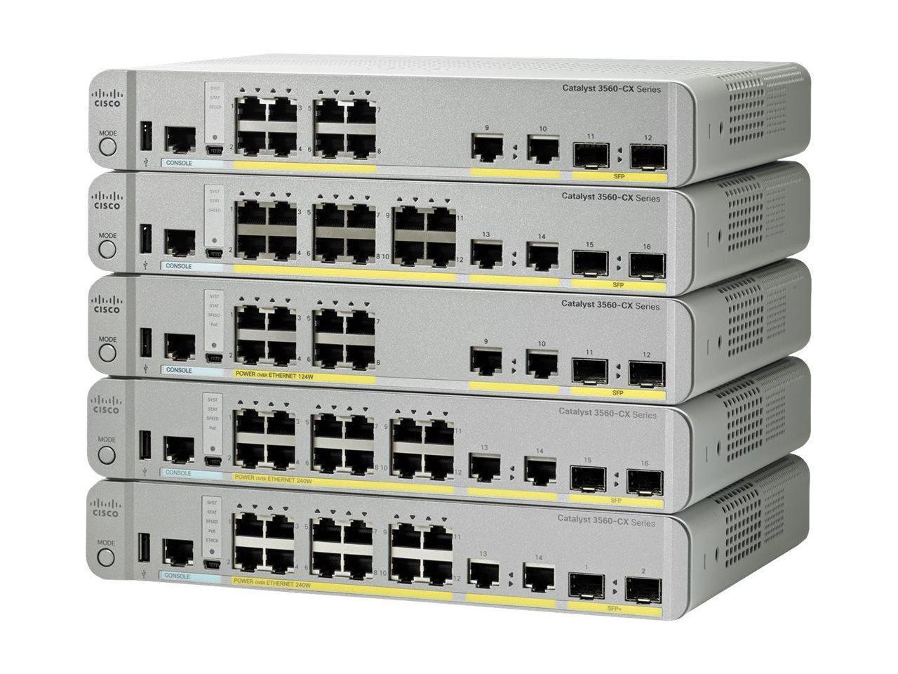 Cisco 12 port Layer 3 Switch Model WS-C3560CX-12TC-S