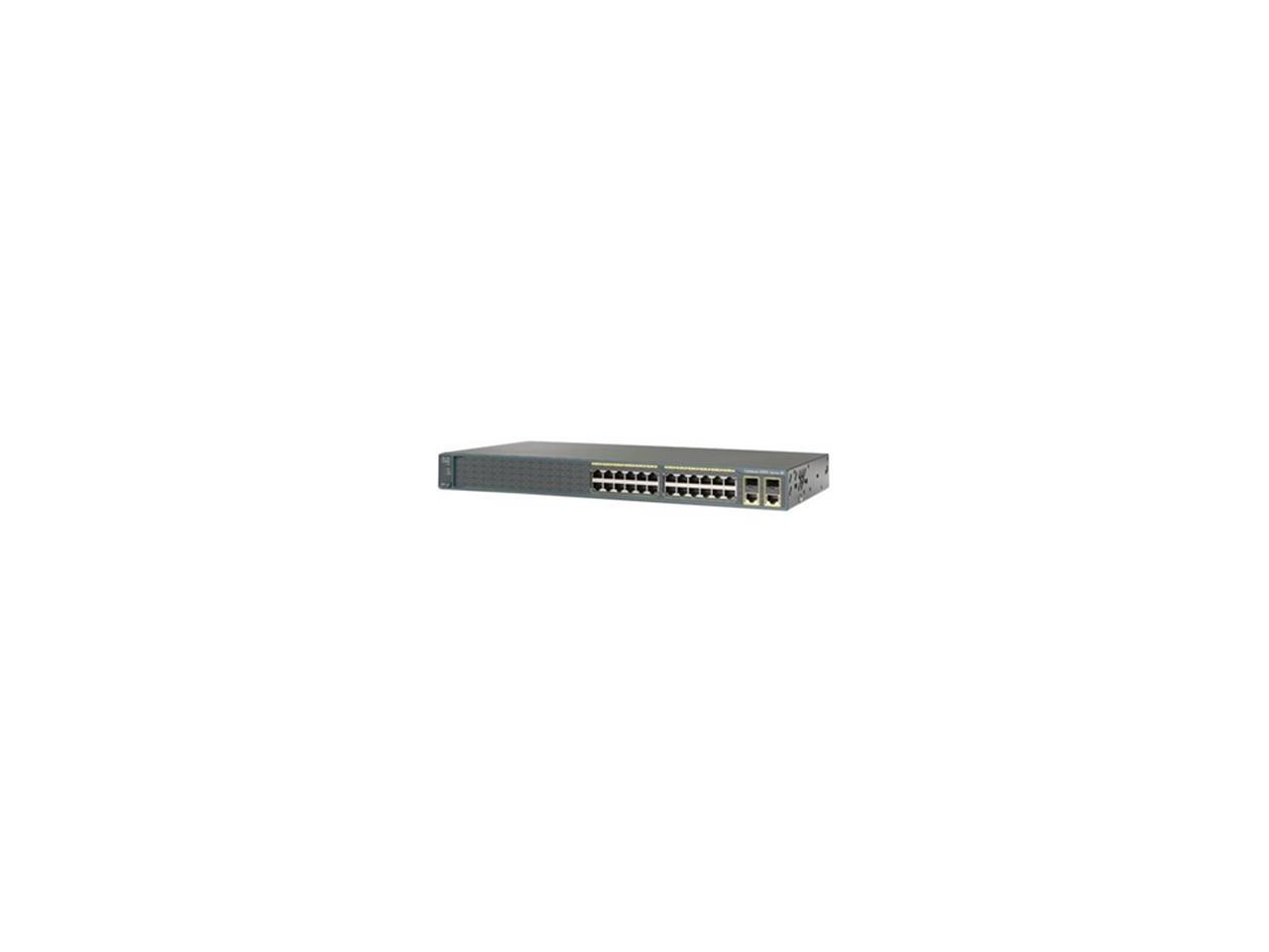 Cisco 24 Ports Catalyst 2 Layer Supported Managed Ethernet Switch Model WS-C2960+24TC-L