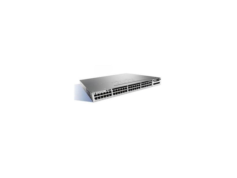 Cisco 48 Ports Catalyst 2 Layer Supported Ethernet Switch Model WS-C3850-48P-S